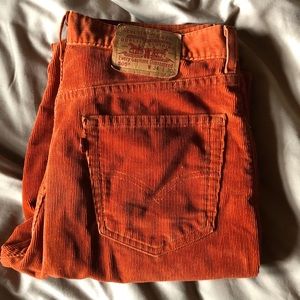 Orange Corduroy Levi’s